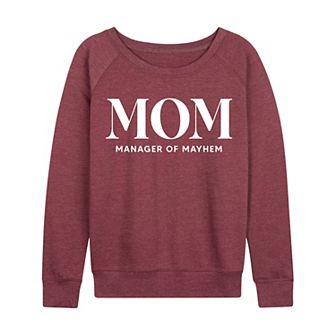 Women's Mom Acronym French Terry Long Sleeve Tee