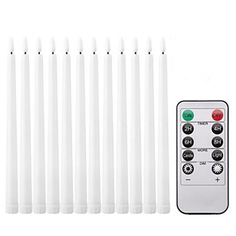 12 pc Flameless Taper Candles
