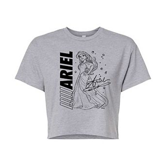 Disney Princess Ariel Juniors' Autograph Cropped Tee