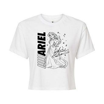 Disney Princess Ariel Juniors' Autograph Cropped Tee