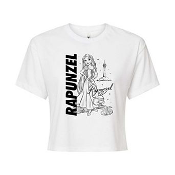 Disney Princess Rapunzel Juniors' Autograph Cropped Tee
