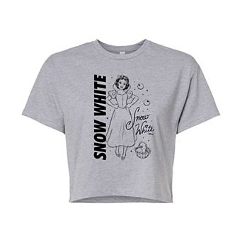 Disney Princess Snow White Juniors' Autograph Cropped Tee