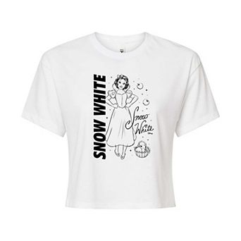 Disney Princess Snow White Juniors' Autograph Cropped Tee