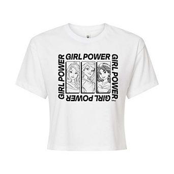 Disney Princess Juniors' Girl Power Cropped Tee