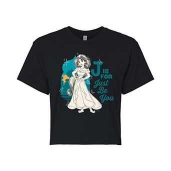 Disney Princess Jasmine Juniors' Just Be You Cropped Tee