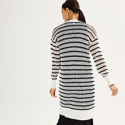 Women's Nine West Crochet Duster Cardigan