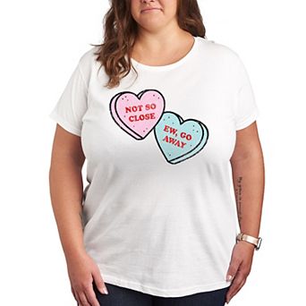 Plus Sassy Candy Hearts Graphic Tee