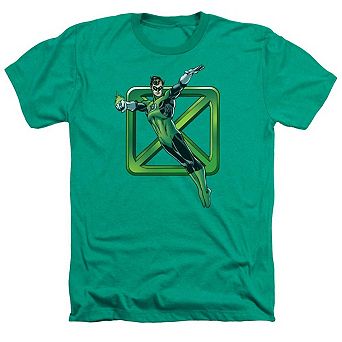 Dc Comics Green Cross Adult Heather T-shirt