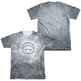 Green Lantern White Energy Adult 65/35 Poly/cotton Short Sleeve T-shirt