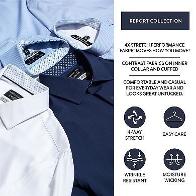 Men's Report Collection Slim-Fit Performance Dress Shirt