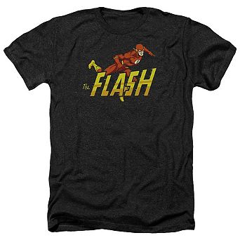 Dc Comics Flash 8 Bit Flash Adult Heather T-shirt