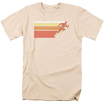 Dc Comics Flash Flash Retro Bars Short Sleeve Adult T-shirt