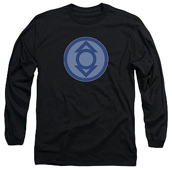 Green Lantern Indigo Symbol Long Sleeve Adult T-shirt