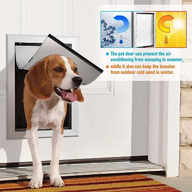 Double-Flaps Aluminum Pet Dog Door