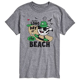 Men's Long Day at the Beach Golfing Graphic Tee
