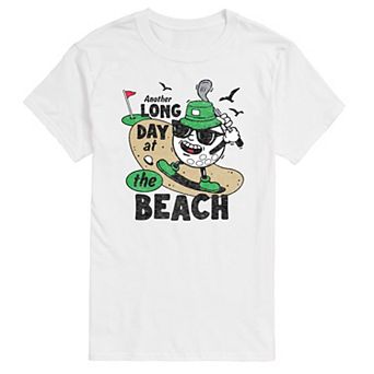 Men's Long Day at the Beach Golfing Graphic Tee