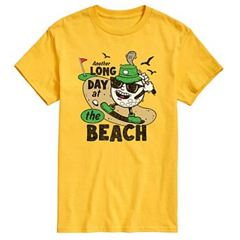 Men's Long Day at the Beach Golfing Graphic Tee
