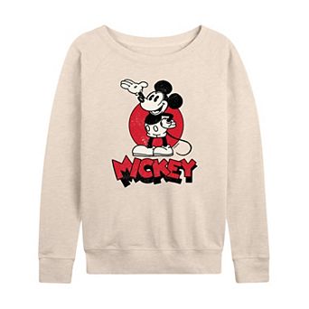 Plus Size Disney's Mickey Mouse French Terry Long Sleeve Tee
