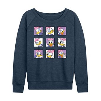 Plus Size Disney's Daisy Emotions Grid French Terry Long Sleeve Tee