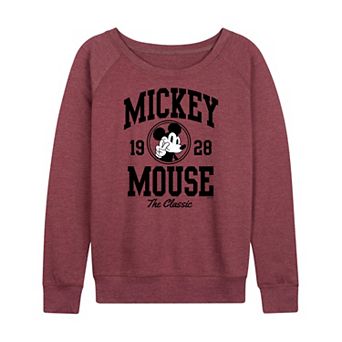 Plus Size Disney's Mickey Mouse Classic French Terry Long Sleeve Tee