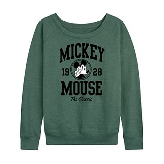 Plus Size Disney's Mickey Mouse Classic French Terry Long Sleeve Tee