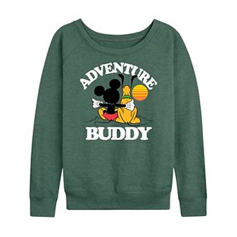 Plus Size Disney's Mickey & Pluto Adventure Partner French Terry Long Sleeve Tee