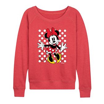 Plus Size Disney's Minnie Mouse French Terry Long Sleeve Tee
