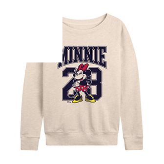 Plus Size Disney's Minnie Mouse 28 Collegiate French Terry Long Sleeve Tee