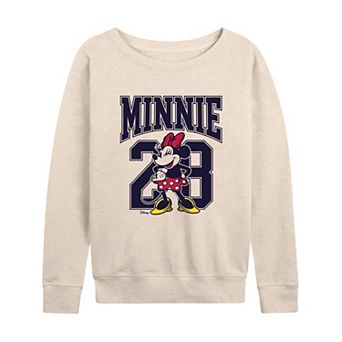 Plus Size Disney's Minnie Mouse 28 Collegiate French Terry Long Sleeve Tee
