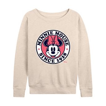 Plus Size Disney's Minnie Mouse Since 1928 French Terry Long Sleeve Tee