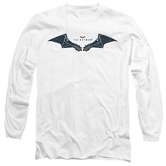 The Batman Mechanical Bat Logo Long Sleeve Adult T-shirt