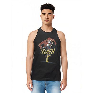 Dc Comics Flash Desaturated Flash Adult Tank Top