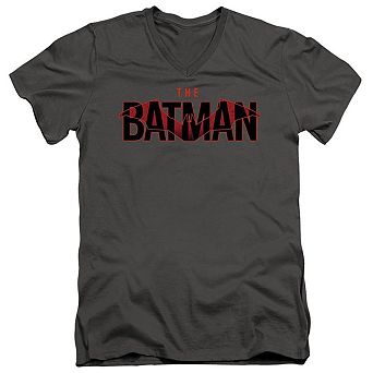 The Batman Logo With Red Bat Short Sleeve T-shirt