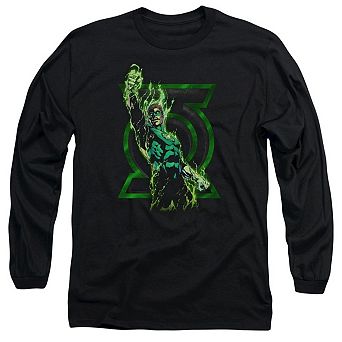 Green Lantern Fully Charged Long Sleeve Adult T-shirt