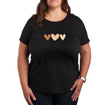Plus Sketchy Hearts Graphic Tee