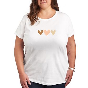 Plus Sketchy Hearts Graphic Tee