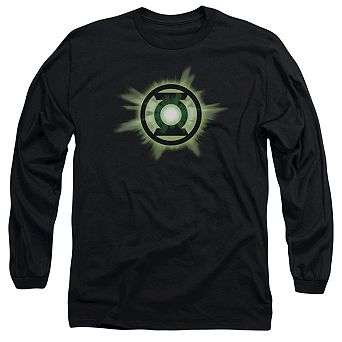 Green Lantern Green Glow Long Sleeve Adult T-shirt