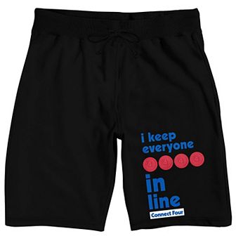 Men's Connect Four Logo Pajama Shorts