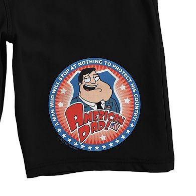 Men's American Dad A Man Who Will Stop At Nothing Pajama Shorts
