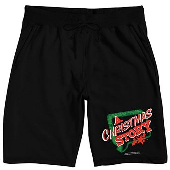 Men's A Christmas Story Text Pajama Shorts