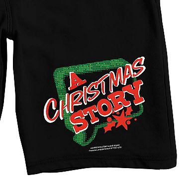 Men's A Christmas Story Text Pajama Shorts