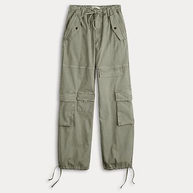 Juniors' SO High Rise Drawstring Utility Cargo Joggers