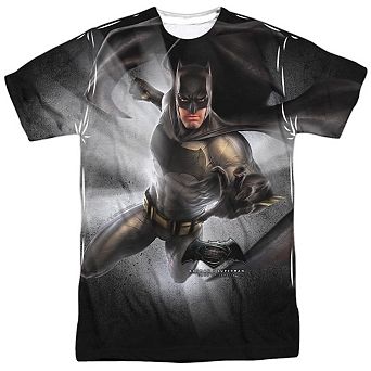 Batman V Superman Batman Light Short Sleeve Adult Poly Crew T-shirt