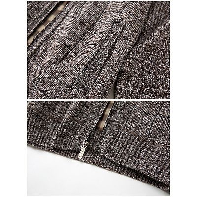 Gioberti Men's Knitted Regular Fit Full Zip Cardigan Sweater