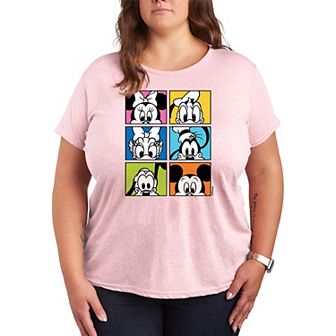 Disney's Mickey Mouse & Friends Plus Grid Graphic Tee