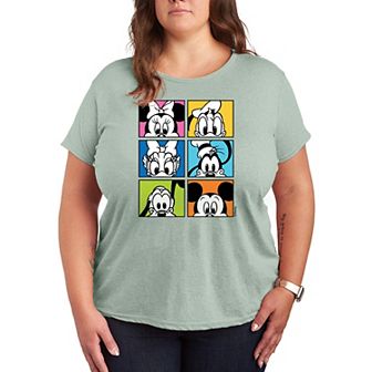 Disney's Mickey Mouse & Friends Plus Grid Graphic Tee