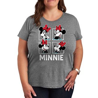 Disney's Minnie Mouse Plus Size Grid Graphic Tee