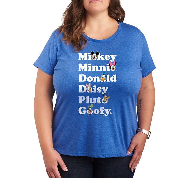 Plus size best sale mickey shirt