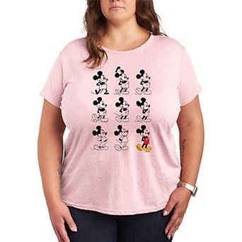 Disney's Mickey Mouse Plus Size Evolution Graphic Tee