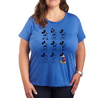 Disney's Mickey Mouse Plus Size Evolution Graphic Tee